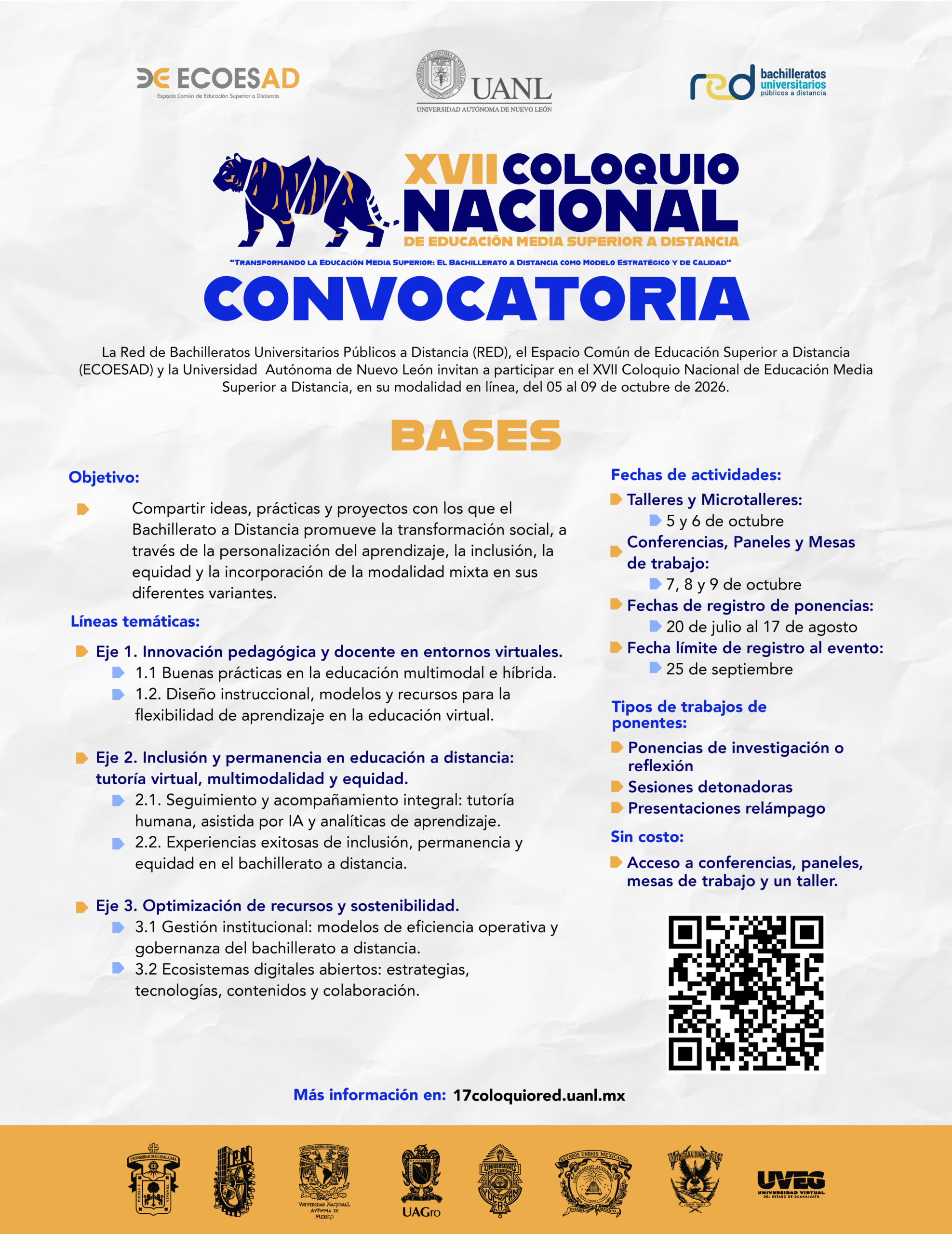 Convocatoria XVII Coloquio Nacional